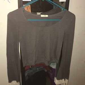 Small grey crop top